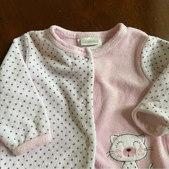 Absorba Baby Girl 3 Piece Outfit Pink Kitty Cat Dress Size 3 Months - Picture 6 of 13